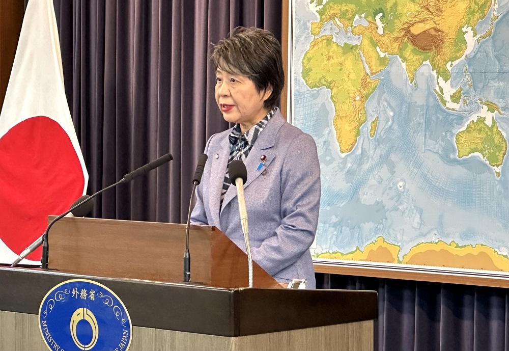 Foreign Minister KAMIKAWA. (ANJ)