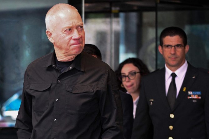 Israeli Defense Minister Yoav Gallant leaves the State Department after meeting with US Secretary of State Antony Blinken at the US State Department in Washington, DC, on Mar. 25, 2024. (AFP)