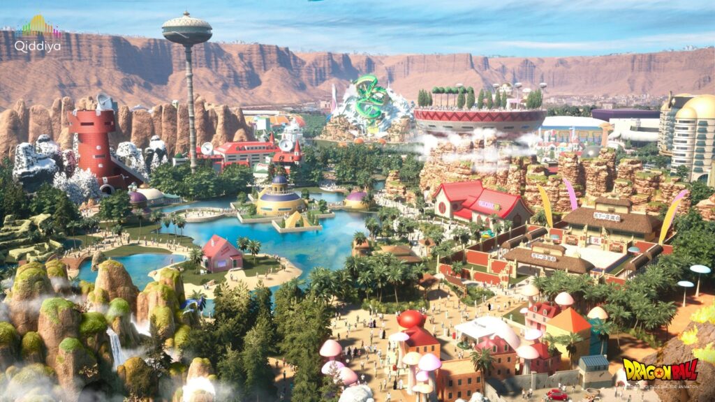 The theme park will feature five state-of-the-art rides as part of a lineup of more than 30 attractions. (Via Qiddiya Investment Company)