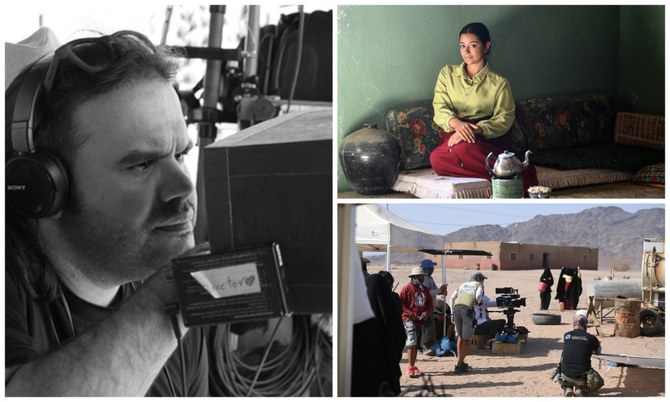 The Kingdom’s first selection is called “Norah,” filmed entirely in AlUla, directed by Tawfik Alzaidi (left) and set in 1990s Saudi Arabia when conservatism ruled and the pursuit of all art, including painting, was banned. (Supplied)