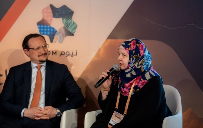 Experts discussed the impact of artificial intelligence on the creative industries during the Outer Edge summit held at The Garage. (AN Photo/Abdulrahman Shalhoub)