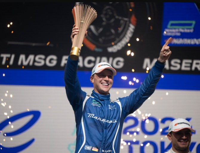 Maximilian Guenther of Maserati MSG has won the first ever Tokyo E-Prix. (Formula E) 