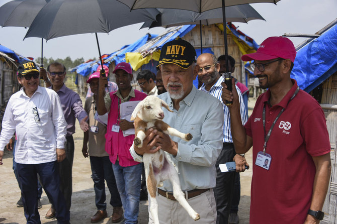 Japan’s Nippon Foundation will spend $2 million to help move tens of thousands more Rohingya refugees to a remote island in Bangladesh and provide them with skills training, Sasakawa said. (AP)