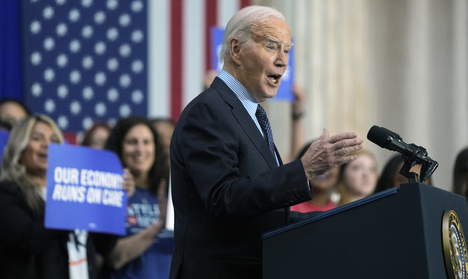 Biden reiterated that an Israeli drone attack last week that killed seven aid workers from a US-based charity in Gaza — and sparked a tense phone call with Netanyahu — was “outrageous.” (AP)