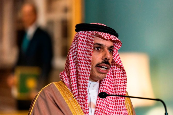 Saudi Foreign Minister Prince Faisal bin Farhan holds phone calls with his US and Algerian counterparts. (File/Getty Images)