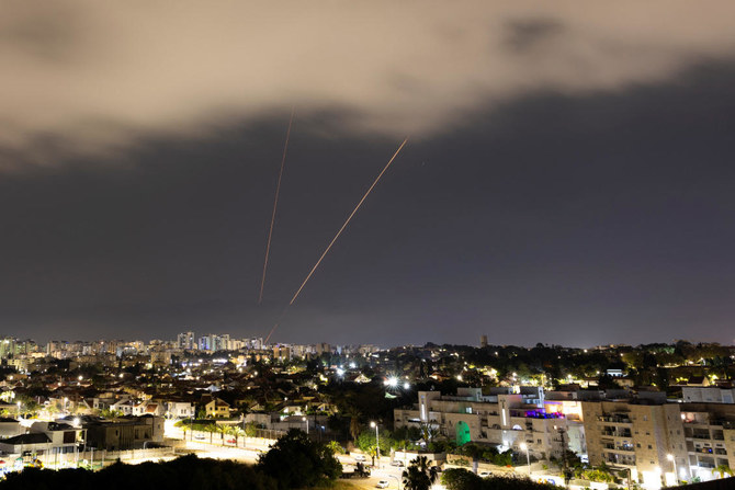 Jordan’s air defenses were ready to intercept and shoot down any Iranian drones or aircraft that violate its airspace. Above, an anti-missile system in Ashkelon, Israel on April 14, 2024. (Reuters)
