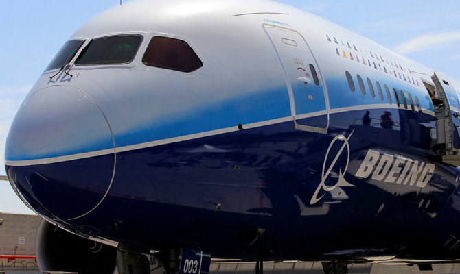 The Boeing 787 Dreamliner airplane is seen in Long Beach, California. (Reuters)