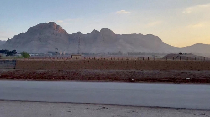 Military personnel stand guard at a nuclear facility in the Zardanjan area of Isfahan (Reuters)