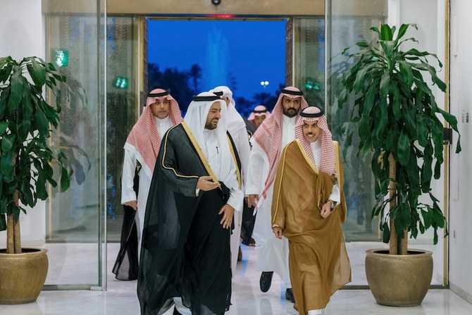 Saudi foreign minister Prince Faisal bin Farhan hosted a ministerial meeting on Saturday in Riyadh with representatives from six other Arab states to discuss the situation in Gaza. (SPA)