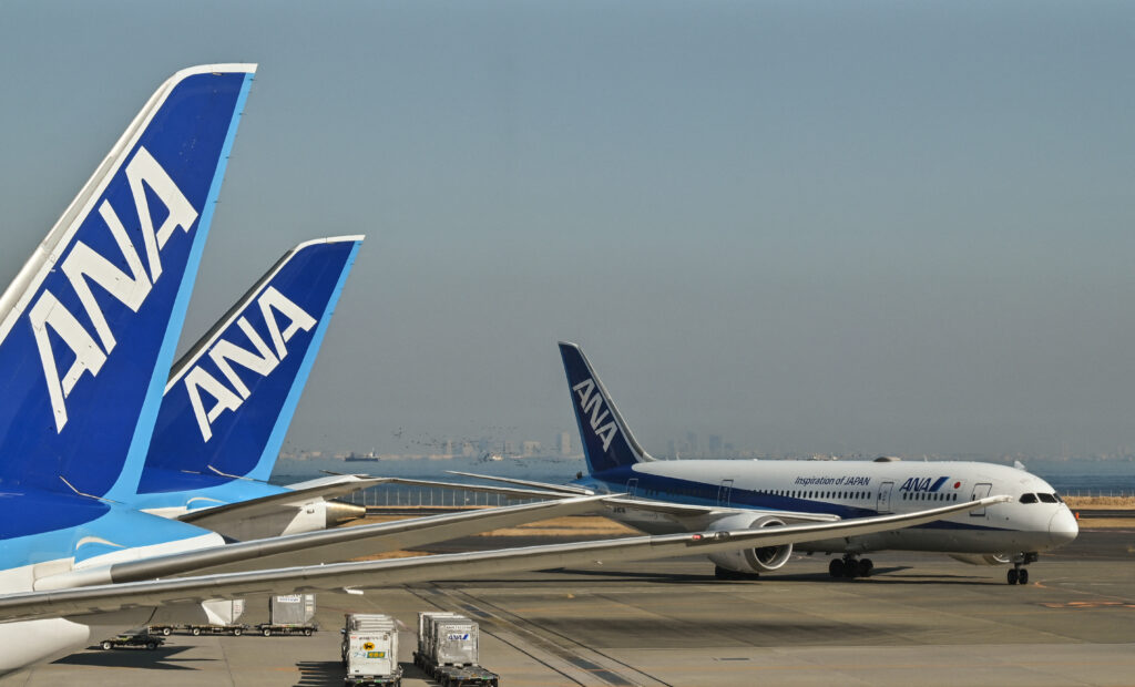 The ANA flight was carrying about 200 people and no injuries were reported, NHK said. (AFP)