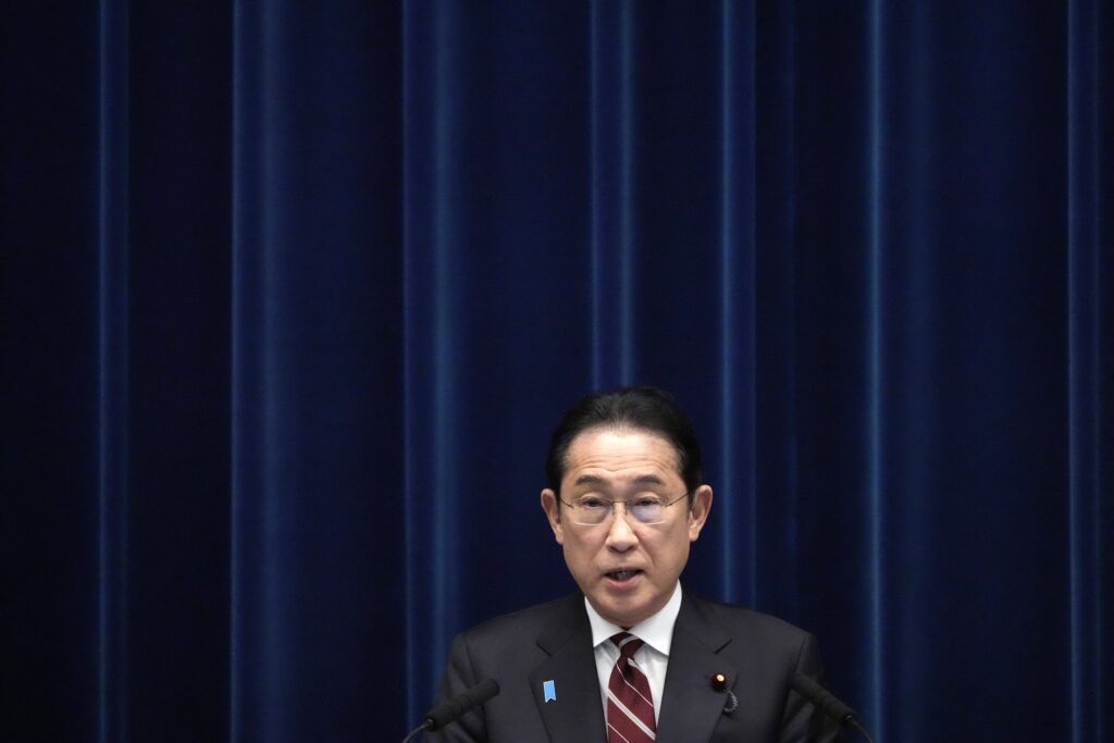 Kishida will also say that he will promote security and economic cooperation with US President Joe Biden. (AFP)