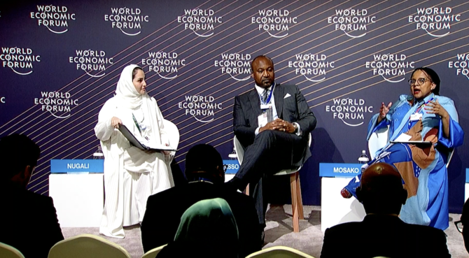 Member nations of the Gulf Cooperation Council can play a pivotal role in developing African economies, a special meeting of the World Economic Forum in Riyadh was told on Sunday. (Screenshot/WEF)