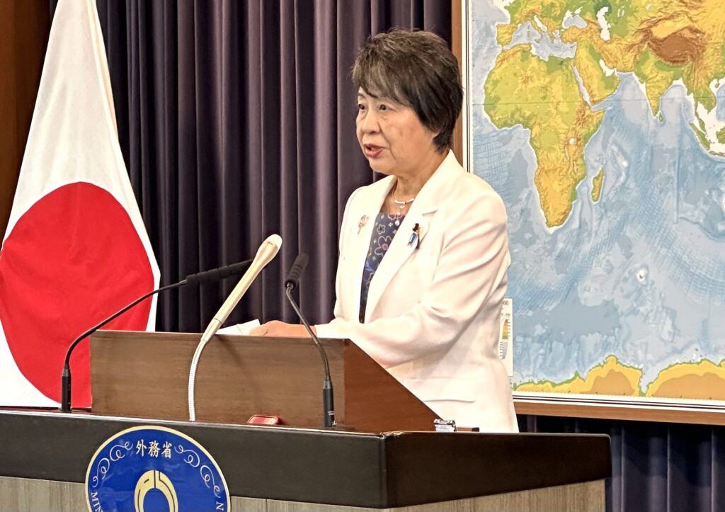 Foreign Minister KAMIKAWA Yoko. (ANJ) 