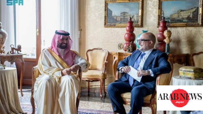 وزير الثقافة السعودي يتفقد جناح المملكة العربية السعودية في بينالي البندقية – عرب نيوز اليابان