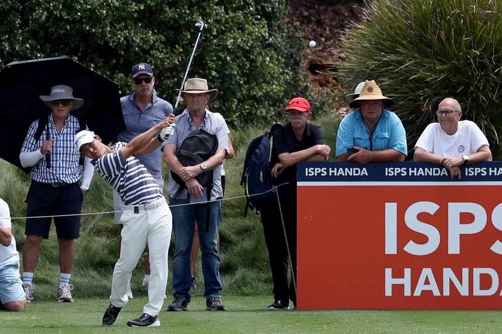 The 25-year-old had seven birdies and no bogeys to finish on 17-under par after equalling the course record, three strokes ahead of Sweden's Sebastian Soderberg at the Taiheiyo Club in Gotemba, overlooked by Mount Fuji in central Japan. (AFP)