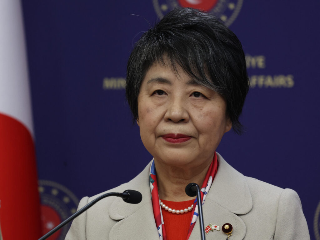 Japanese Foreign Minister Yoko Kamikawa.