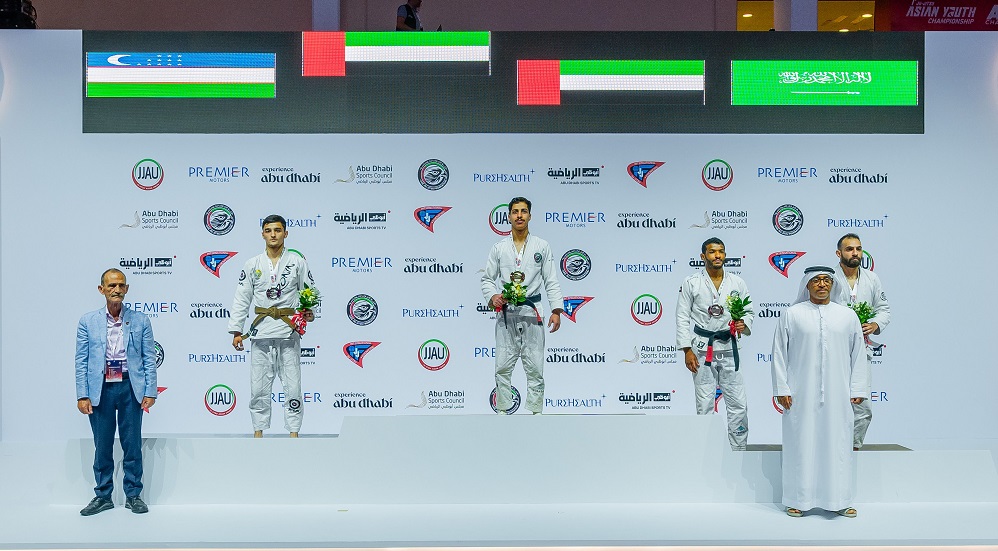 3 golds, 2 silvers and 2 bronzes crowned the UAE champions’ performance on the 1st day of the championship at Mubadala Arena, Abu Dhabi. (Supplied)