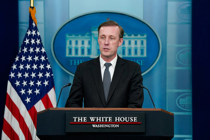 White House National Security Advisor Jake Sullivan speaks during a press briefing at the White House in Washington, U.S., May 13, 2024. (Reuters)