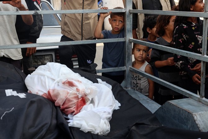 The backlash comes as Israeli airstrikes killed at least 45 people on Sunday, hitting tents for displaced people in the southern Gaza city of Rafah, with reports that people were “burning alive.” (AFP/File)