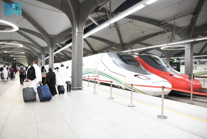 The Haramain Express Railway is a 453-km long express railway linking Madinah and Makkah. (SPA)