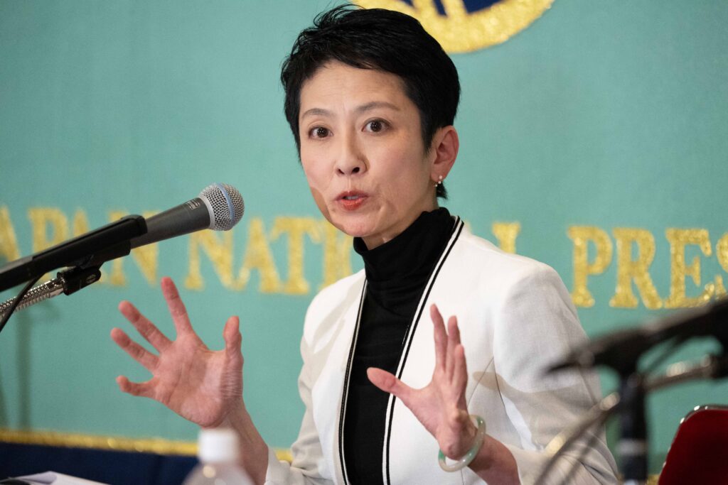 Renho left the CDP, Japan's largest opposition party, earlier this month to run in the Tokyo gubernatorial election. (AFP)