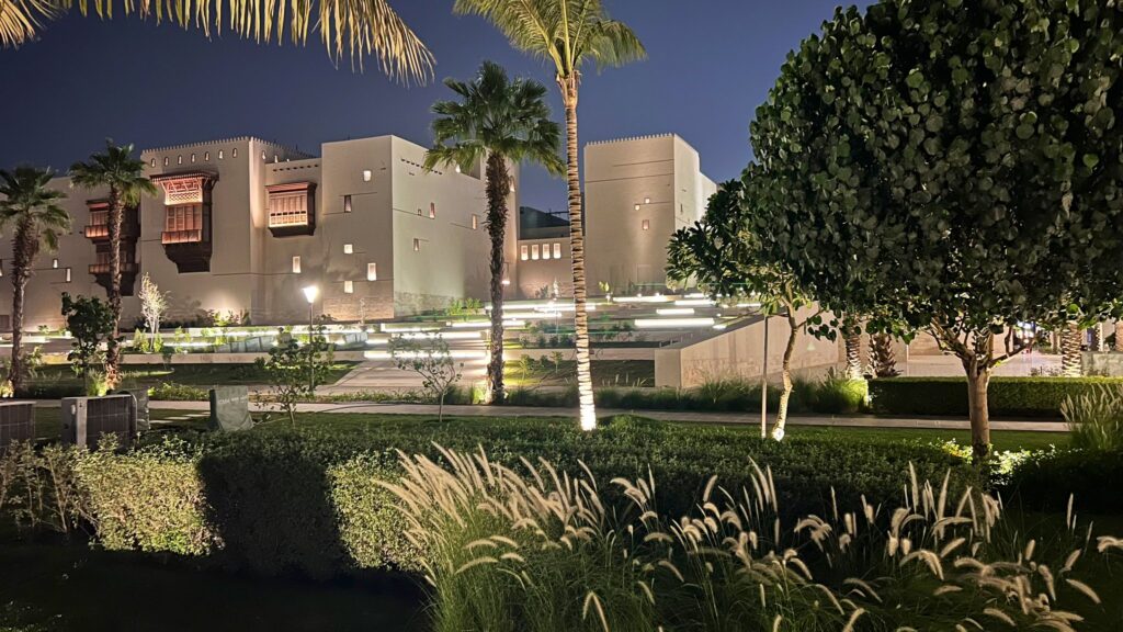 TeamLab Borderless is located in the historical district of Jeddah and the building's design is based on traditional Hijazi and Rawashin architecture. (X/@naifsaudi4)
