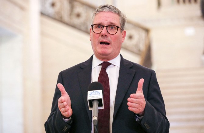 Starmer “said the situation on (the) northern border of Israel (with Lebanon) was very concerning, and it was crucial all parties acted with caution,” a spokesman for 10 Downing Street said. (AFP)