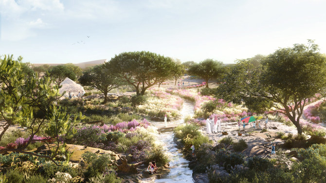 An imaginative photo of King Abdulaziz Park (north of Riyadh), which is expected to be completed in 36 months. (Supplied)
