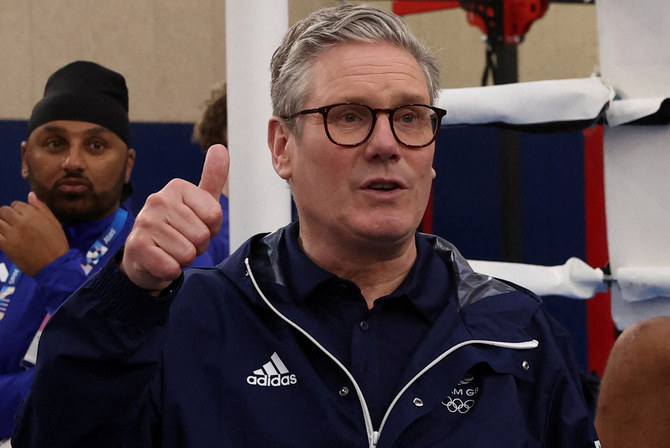 Britain's Prime Minister Keir Starmer says he spoke on Sunday with Israel's President Herzog in Paris, where both are attending the Olympic Games. (Reuters)