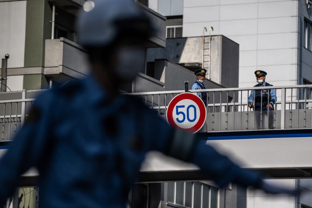 The four were sent to hospital, one of them badly injured, public broadcaster NHK reported, citing local fire department officials. (AFP)