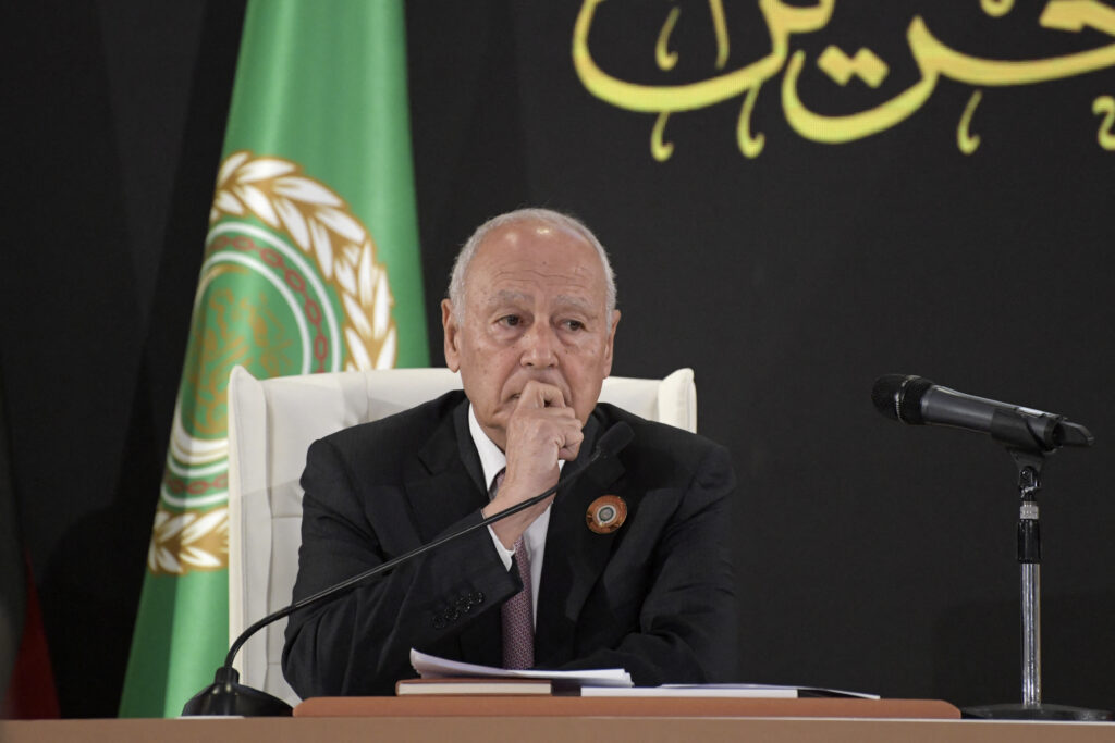 Aboul Gheit told Hayashi that it was his first visit to Japan as Secretary General of the League of Arab States. (AFP)