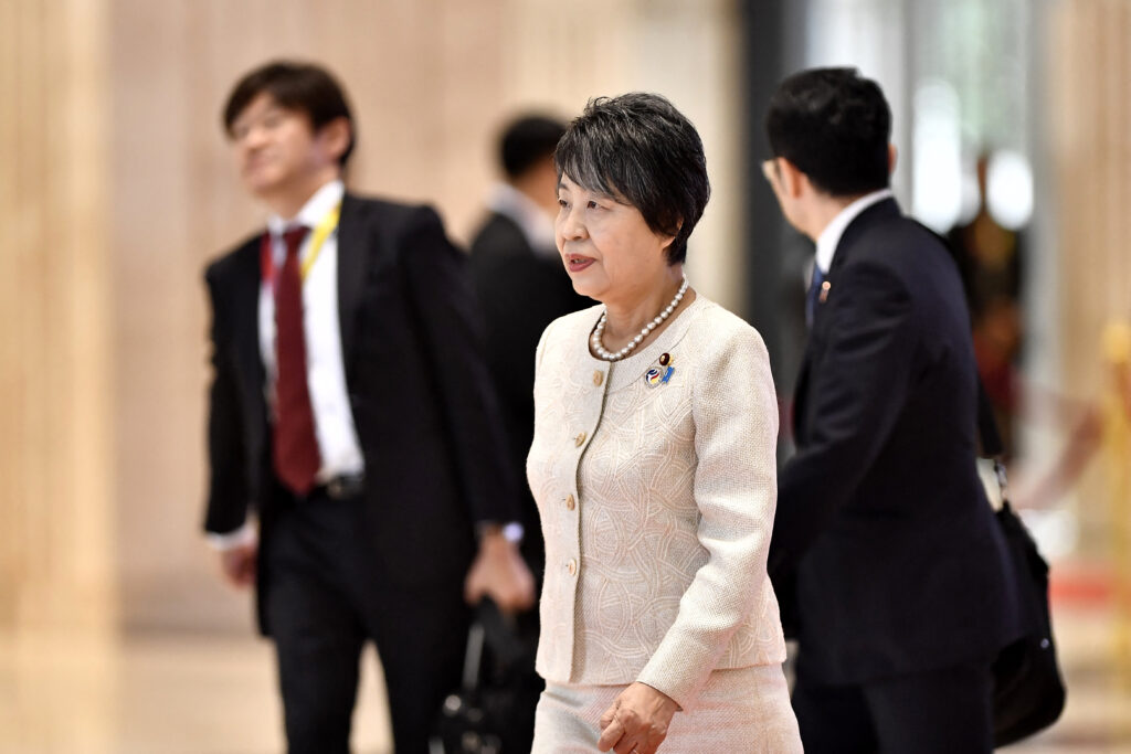 Kamikawa and Wang also affirmed that the two sides will continue to make efforts for building a constructive and stable bilateral relationship. (AFP)