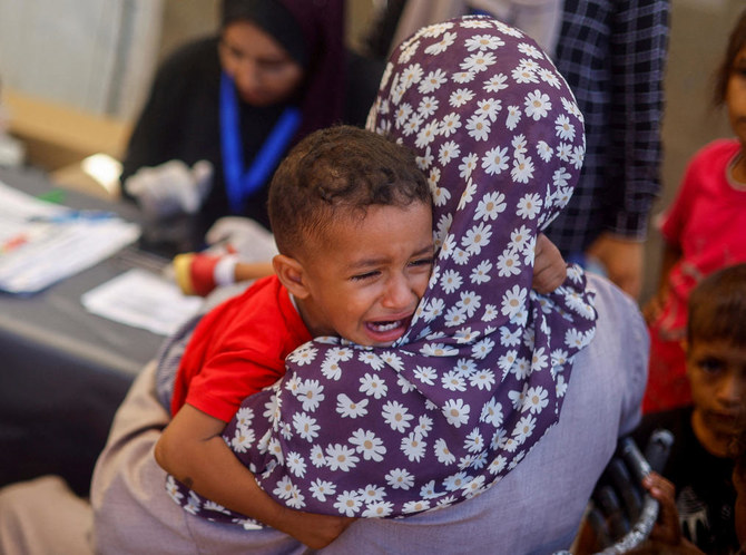 Children under five were most at risk from the viral disease, and especially infants under two since normal vaccination campaigns have been disrupted by war. (File/Reuters)