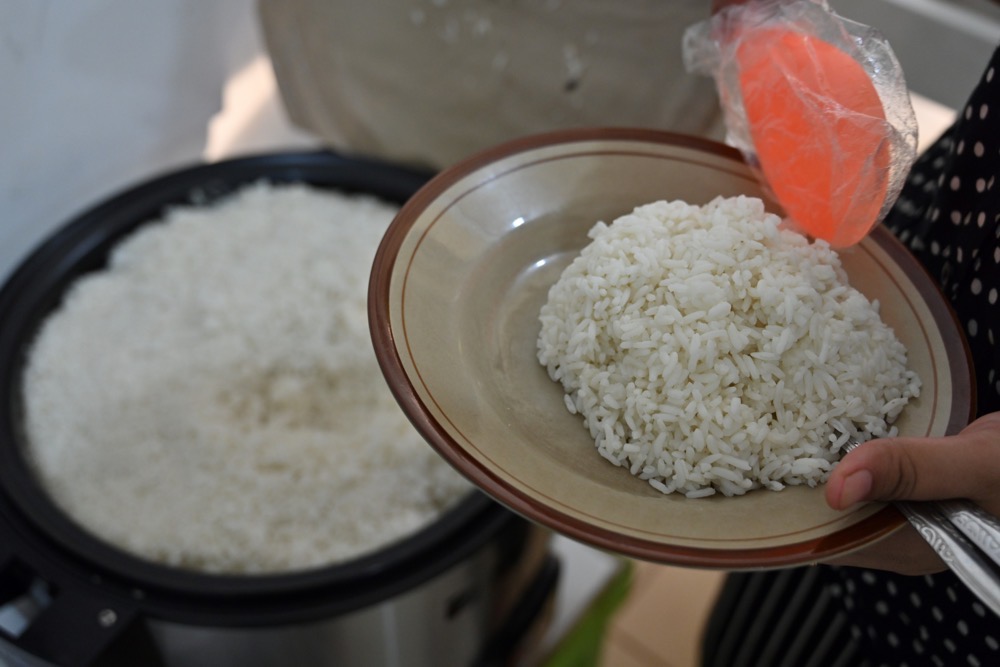 A typical dinner of his, according to reports, included salted vegetables, a bowl of rice and a sour plum. (AFP)