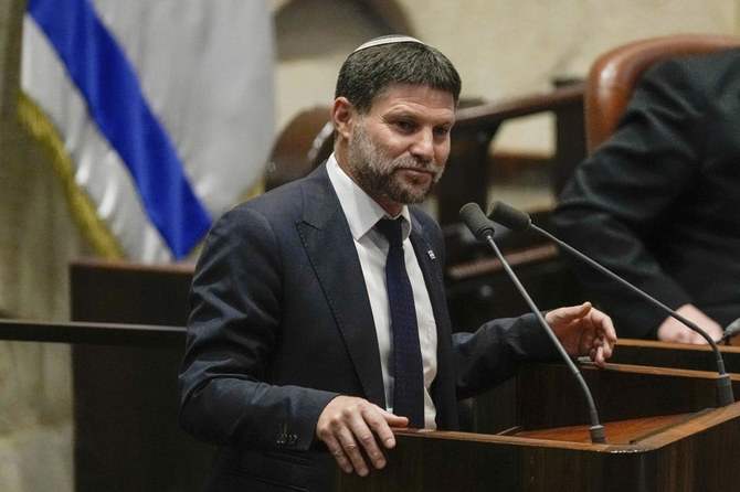 Israeli Finance Minister Bezalel Smotrich, a key partner in Prime Minister Benjamin Netanyahu’s governing coalition, supports the reoccupation of Gaza. (AP)