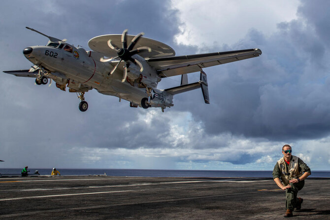 US Defense Secretary Lloyd Austin has ordered for the Abraham Lincoln carrier strike group to accelerate its deployment to the region. (File/Reuters)