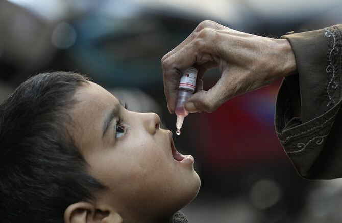 The president of the UAE has allocated vaccines and funding for a polio vaccination drive in Gaza following the reemergence of the virus within the territory. (AP/File Photo)