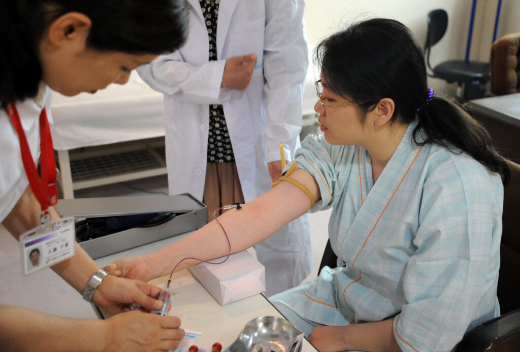 When the cells are put into practical use, they will be used by the 800 milliliters, a widely used volume for medical treatment. (AFP)