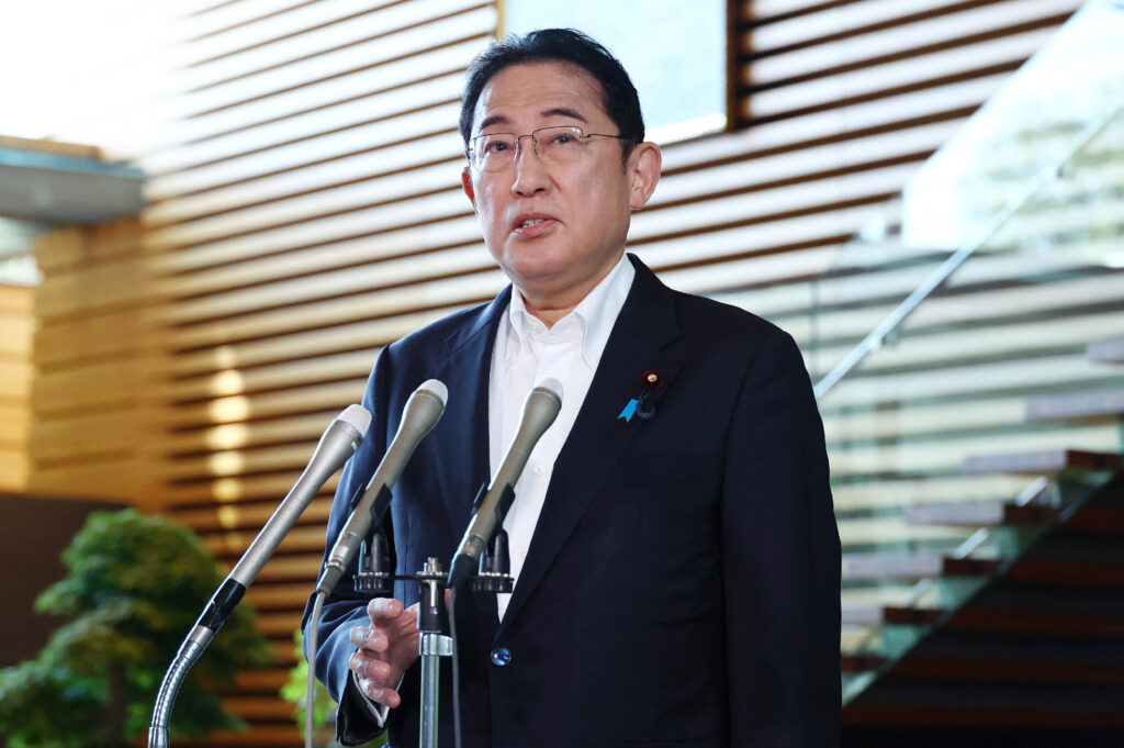 Incumbent Prime Minister KISHIDA Fumio has decided to step down in September. (AFP)