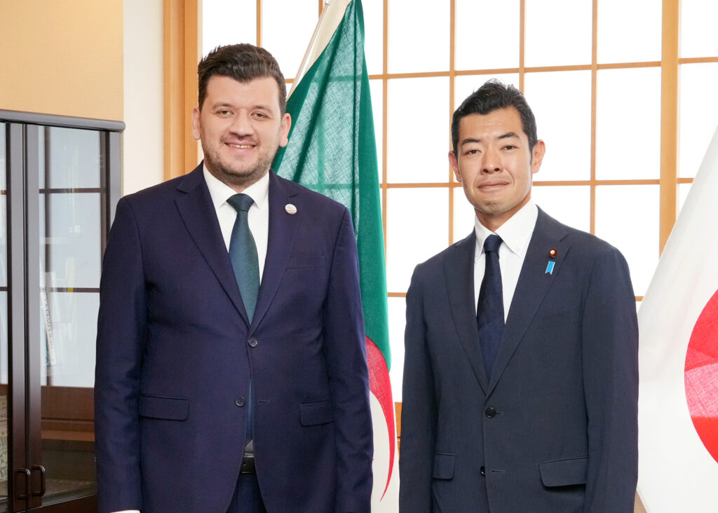 The Algerian minister is currently visiting Japan to attend the Ministerial Meeting of the Conference on African Development. (MOFA)