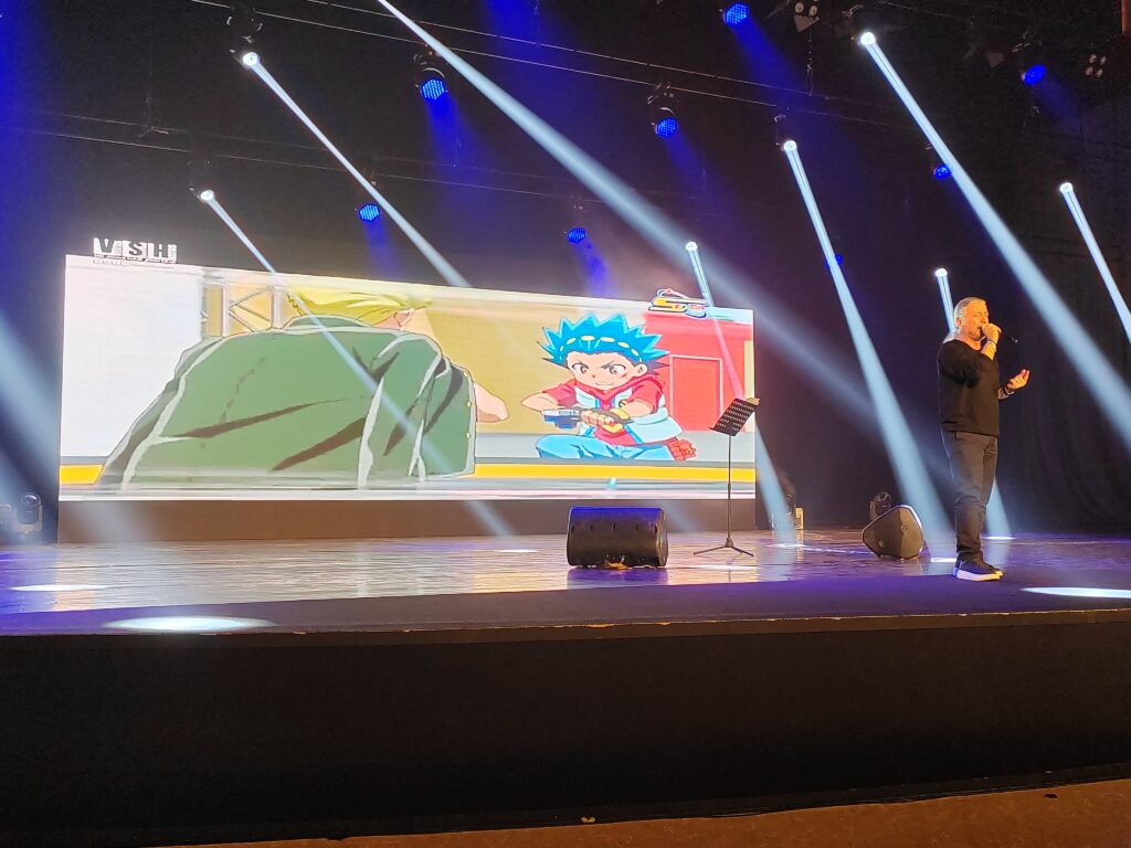 Sukkar mentioned that the first song he sang for an Arabic-dubbed version of an anime was for the 1990s anime Sangokushi, known as Suqoor Al Arth in Arabic.