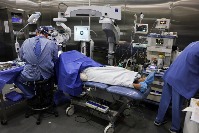 An injured man undergoes an operation, following pager detonations across Lebanon, at a hospital in Beirut (REUTERS)