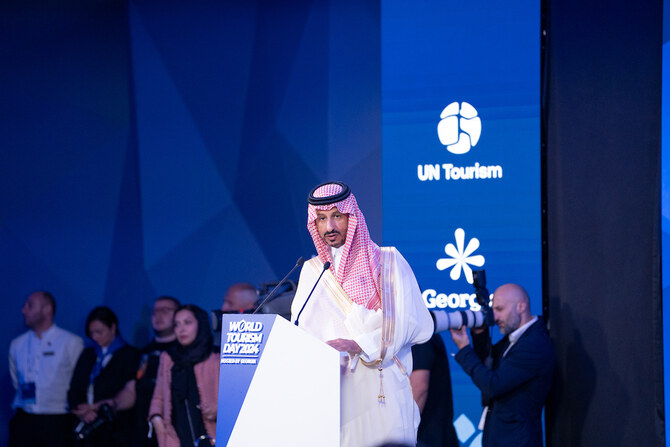 Saudi Minister of Tourism Ahmed Al-Khateeb emphasized on Friday the importance of connectivity, sustainability manpower and the challenges of “overtourism.” (Supplied)