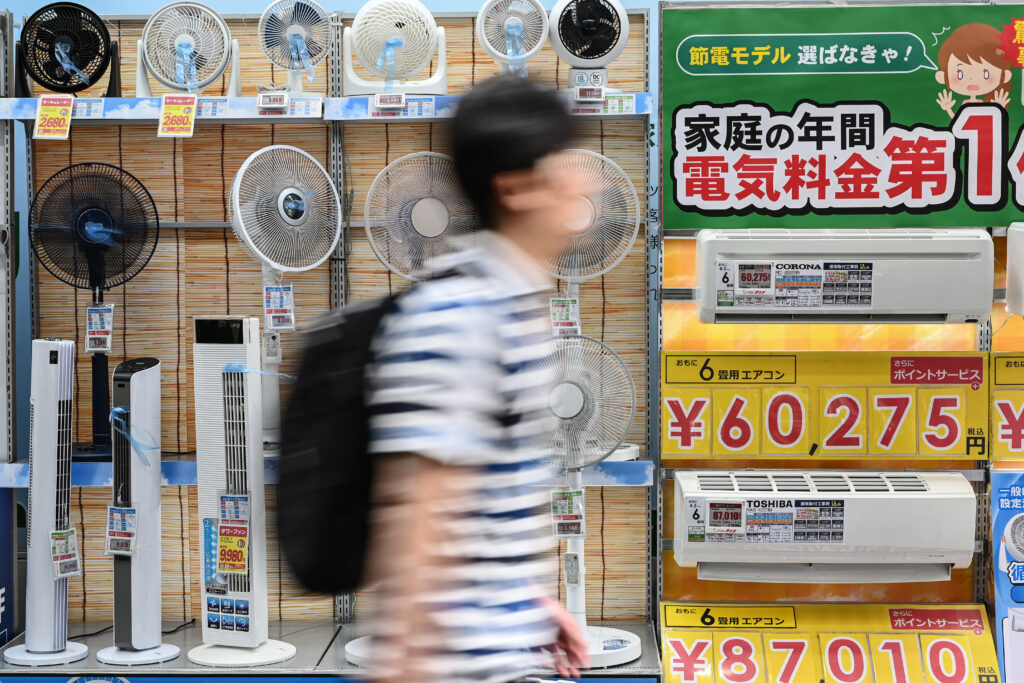 Sales are expected to remain robust as the heat wave is forecast to linger. (AFP)