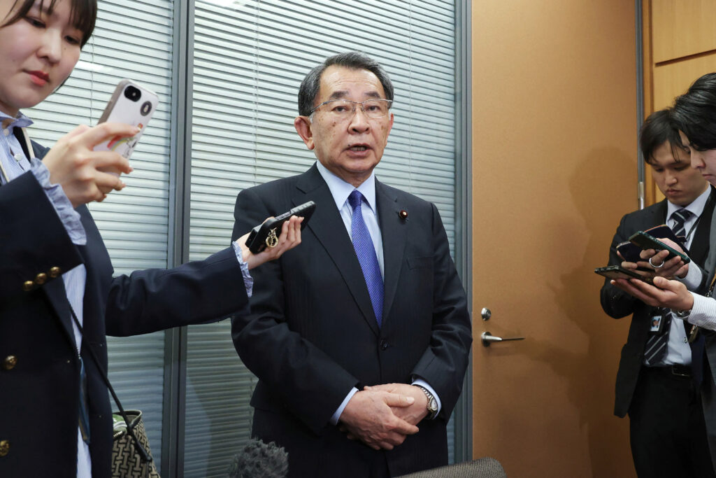 Shionoya has been elected to the Lower House 10 times. (AFP)