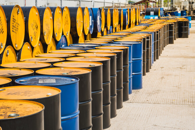 Brent crude futures for December delivery edged up 13 cents, or 0.18 percent, to $71.83 a barrel as of 9:15 a.m. Saudi time. Shutterstock