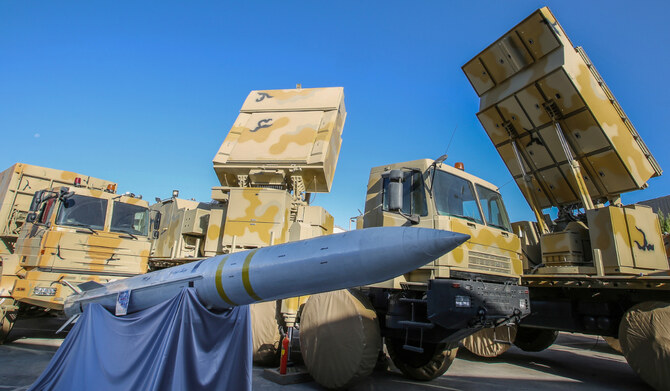 The domestically built mobile missile defence system Bavar-373 is displayed on the National Defence Industry Day in Tehran, Iran August 22, 2019. (REUTERS)
