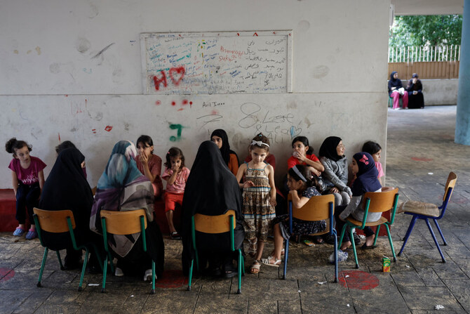 The UN estimates that more than 400,000 children have been displaced by the conflict to date and there are no formal schooling available in shelters. (Reuters photo)