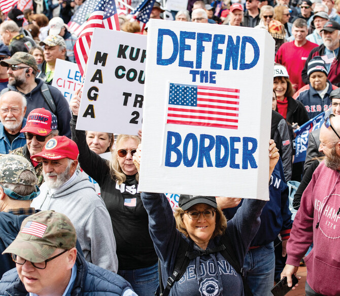 Some 56 percent of Arab Americans surveyed think US border controls should be tightened, a surprising twist for a population of immigrants or descendants of immigrants. (AFP photo)