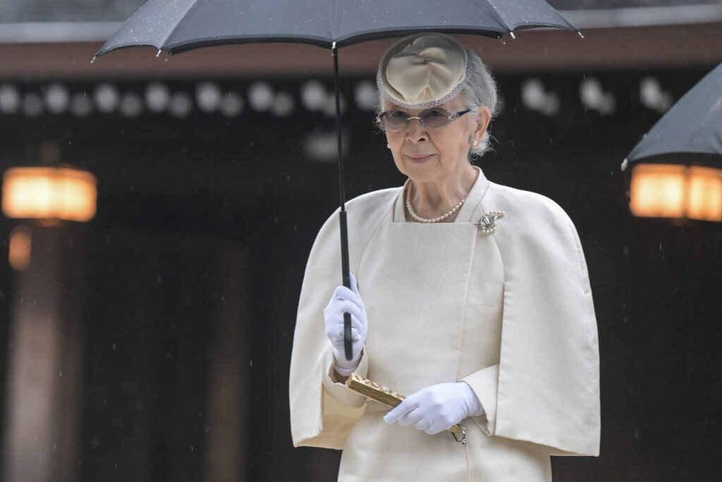 Empress Emerita Michiko fell at the Sento Imperial Residence in Tokyo on Sunday evening. (AFP)